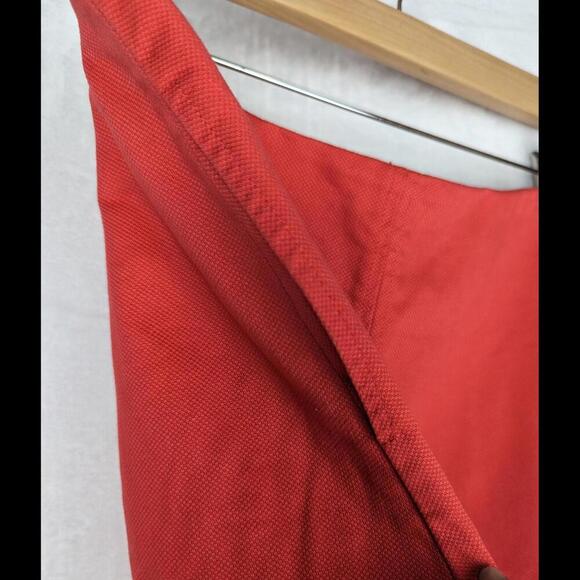Boden A-Line Short Mini Skirt 10 Coral Red Orange Pockets - Picture 3 of 9